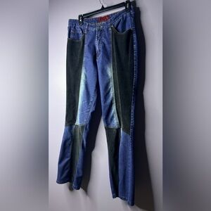 Empathy Jeans Patchwork Denim Y2K Straight Leg Jeans Size 8